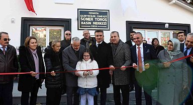 Isparta Gazeteciler Cemiyeti Soner Toros Basın Merkezi törenle açıldı