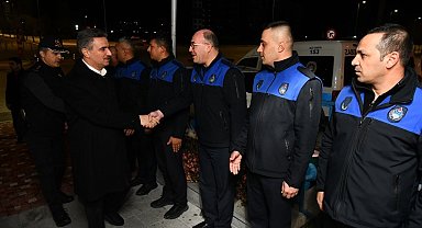 Isparta Valisi Aydın Baruş yılbaşında görevli personeli ziyaret etti