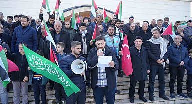 İsrail saldırıları Muş'ta protesto edildi