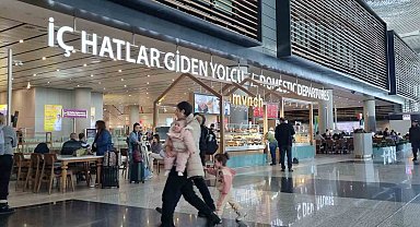 İstanbul Havalimanı'nda ara tatili yoğunluğu
