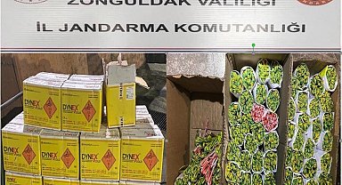 Jandarma 579 kilogram dinamit ele geçirdi