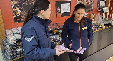 Jandarmadan çalışan kadınlara KADES bilgilendirmesi