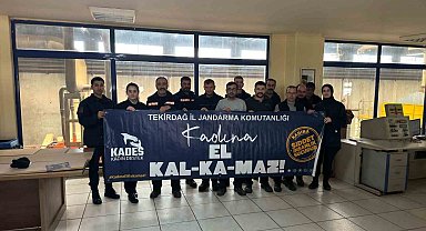 Jandarmadan fabrikada KADES tanıtımı