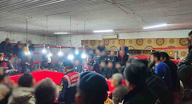 Jandarmadan horoz dövüşü baskını