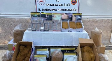 Jandarmadan iş yerine kaçak tütün baskını