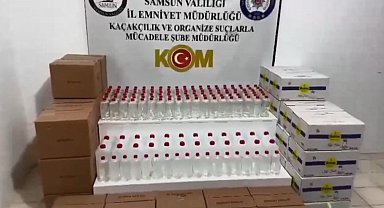 Kaçak ve sahte alkol üretimini engellemek için Samsun'da "Çengel-6" Operasyonu