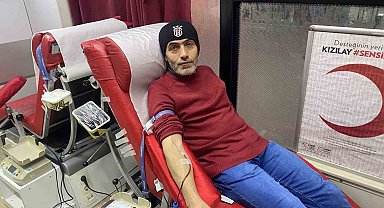 Kan bağışına destek verdiler