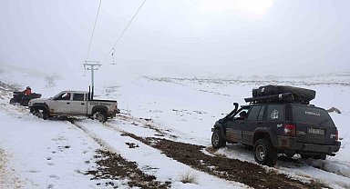 Kar yağmayan Hazarbaba Dağı, Off Road tutkunlarının durağı oldu