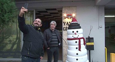 Kara hasret kalınca çözümü lastik adamda buldular