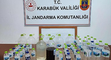 Karabük'te sahte alkol operasyonu