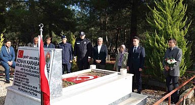 Karacasulu şehit Karabacaklı mezarı başında anıldı