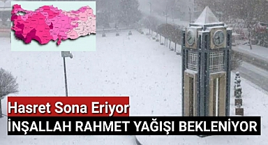 Karaman dahil rahmet yağışı bekleniyor