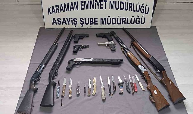 Karaman'da çeşitli suçlardan aranan 12 kişi tutuklandı