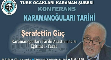 Karamanoğulları Tarihi Konferansı Düzenlenecek