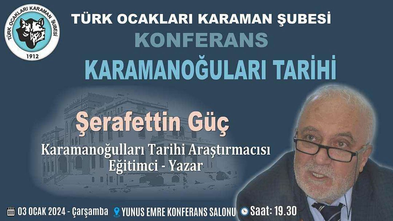 Karamanoğulları Tarihi Konferansı Düzenlenecek