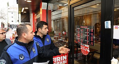 Karatay'da lokanta ve kafelere yeni fiyat uygulaması denetimi