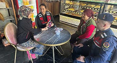 Kardeşköy'de jandarma vatandaşları bilgilendirdi