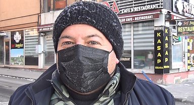 Kars'ın soğuğu kirpik dondurdu: Termometreler eksi 21'ü gördü