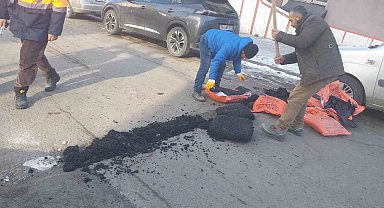 Kars'ta bozulan yollar yapılıyor