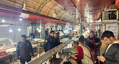 Kasaplar Çarşısı'nda zabıta denetimi