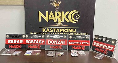 Kastamonu'da uyuşturucuyla yakalanan 4 kişi gözaltına alındı