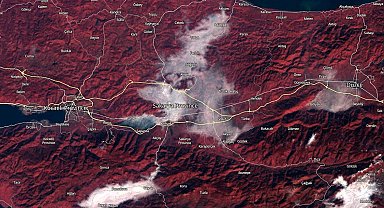 Katliam gibi kazada sisin uydu sistemine fotoğrafı işte böyle yansımış