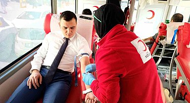 Kaymakam Zor'dan kan bağışına destek