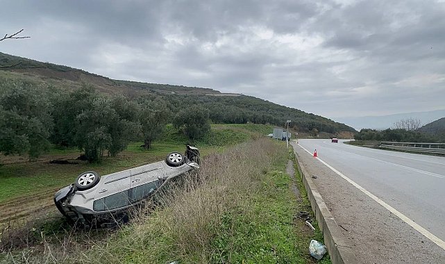 Kaza anı kamerada, tarlaya böyle uçtu