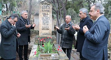 Kazancı Bedih kabri başında dualarla anıldı