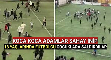 Kazık Kadar Adamlar Sahaya İnip 13 yaşındaki Futbolcu Çocuklara Saldırdılar