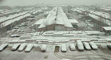 Keşan'da kar yağışı başladı