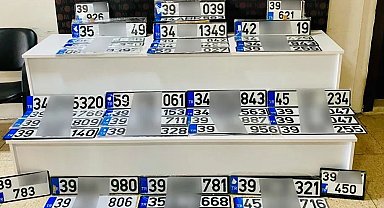 Kırklareli'nde App plaka operasyonu