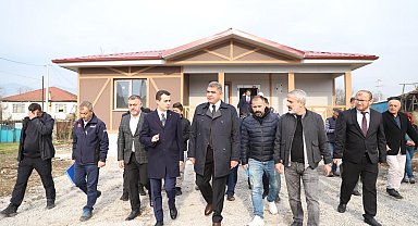 Kırsal afet konutları Düzce'de yükseliyor