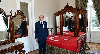 KKTC Cumhurbaşkanı Tatar, Atatürk Köşkü'nü ziyaret etti