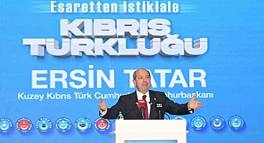 KKTC Cumhurbaşkanı Tatar:" Doğu Akdeniz'de bağımsız bir Türk devleti olan KKTC, anavatanıyla uyum içerisinde"