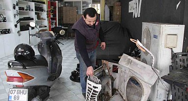 Kliması parçalanıp kabloları çalındı, yakaladığı şüpheliyi aynı akşam iş yerinin yakınında görünce geceyi güvenlik kamerası başında geçirdi
