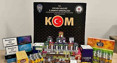 Kocaeli'de 3 iş yerine operasyon: 26 bin sahte bandrollü boş ve dolu makaron ele geçirildi