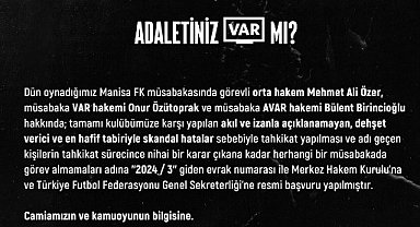 Kocaelispor hakemlerle ilgili TFF ve MHK'ye başvurdu