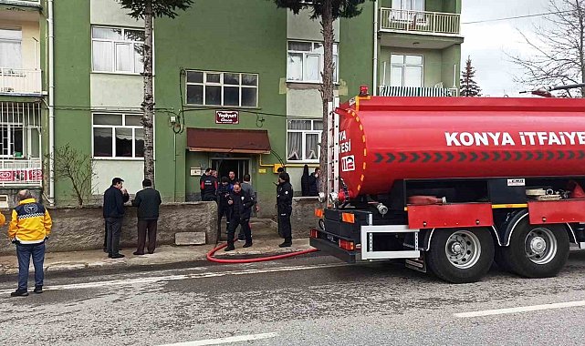 Konya'da evde çıkan yangında 4 kişi yaralandı