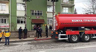 Konya'da evde çıkan yangında 4 kişi yaralandı