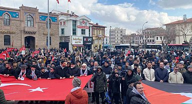 Konya'da şehitler anıldı, Gazze için acil ateşkes çağrısı yapıldı