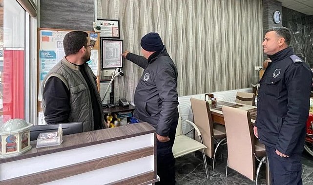 Köşk Belediyesi zabıta ekiplerinden fiyat listesi denetimi