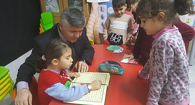 Köyceğiz'de 4-6 yaş Kur'an Kursu öğrencileri Kur'an'a geçti