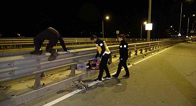 Lüks otomobille arkadan çarptığı motosiklet sürücüsünü hayattan kopardı