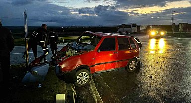 Lüleburgaz'da trafik kazası: 1 yaralı