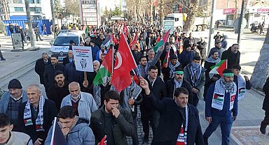 Malatya'da teröre ve İsrail'e lanet yürüyüşü