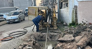 Manisa trafiğini rahatlatacak cider yolunda altyapı çalışmaları sürüyor