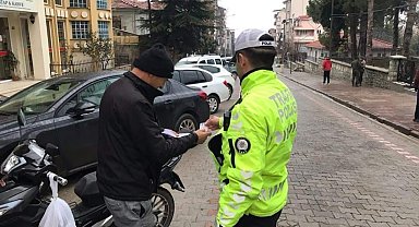 Manisa'da 19 motosiklet trafikten men edildi