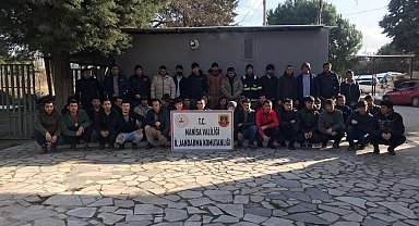 Manisa'da kaçak çalıştırılan 34 göçmen yakalandı