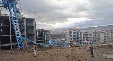 Manisa'daki vinç kazasının görüntüleri ortaya çıktı